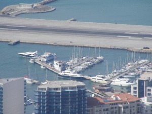 The marina from the top of the Rock