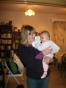 J's sister, Liz, with great niece, Sheridan
