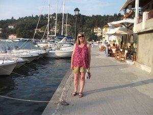On the quayside in Lakka